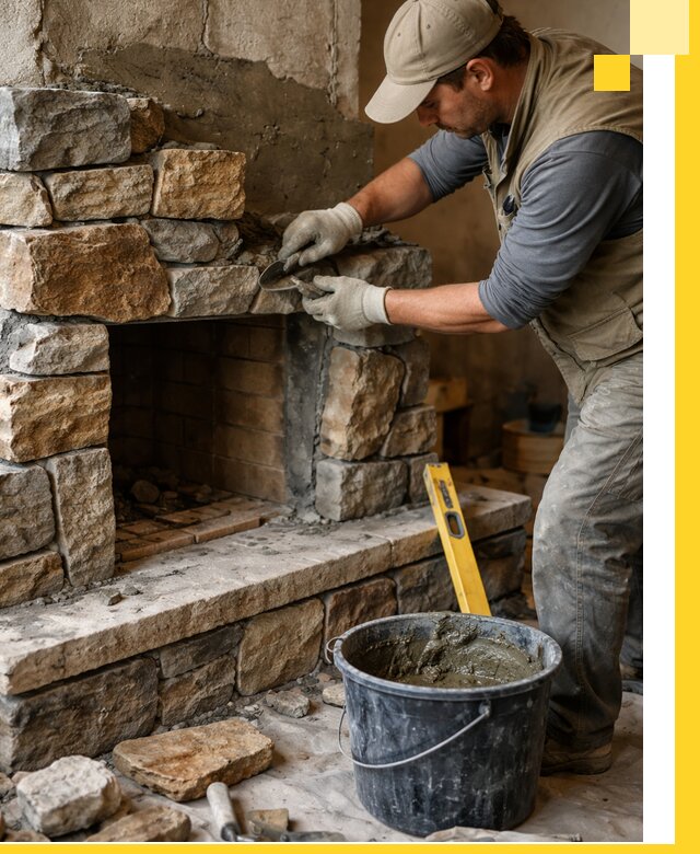 Изготовление и установка каменных каминов под ключ в Салехарде