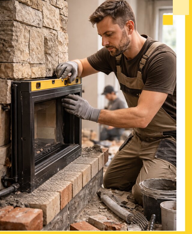 Дровяные камины под ключ в Салехарде: монтаж, обустройство