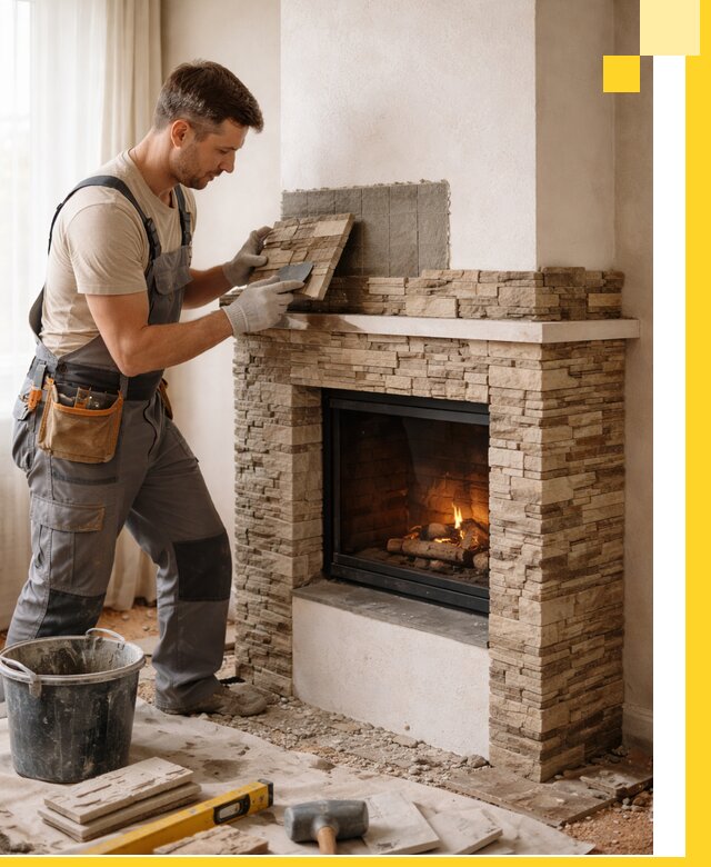 Изготовление и монтаж каминов для дома под ключ в Салехарде