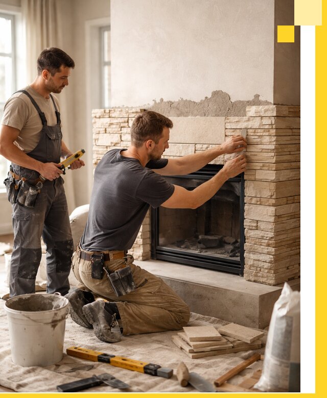 Установка и монтаж каминов для загородного дома в Салехарде