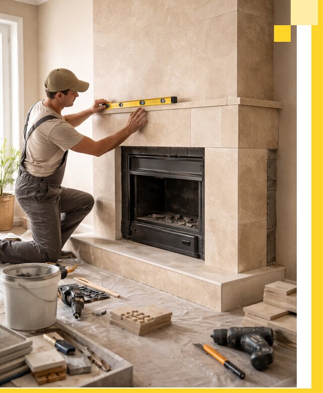 Установка и монтаж каминов в частном доме под ключ в Салехарде