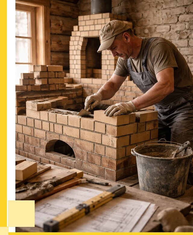 Кладка печей из кирпича в Салехарде цены от 32112 р. - ЭриданСлх