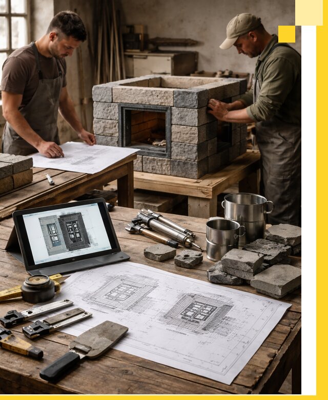 Разработка проектов печей с согласованием и монтажом в Салехарде