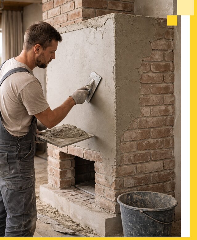 Отделка печей и облицовка каминов в Салехарде под ключ