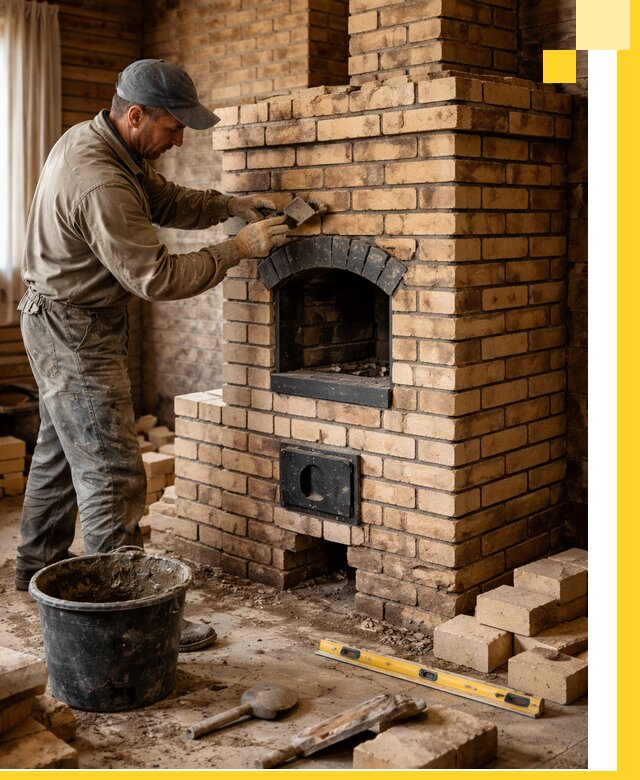 Кирпичные печи под ключ в Салехарде: проектирование и кладка