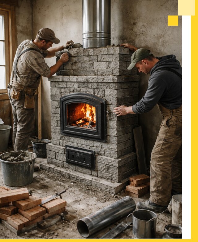 Производство, поставка и монтаж дровяных печей в Салехарде