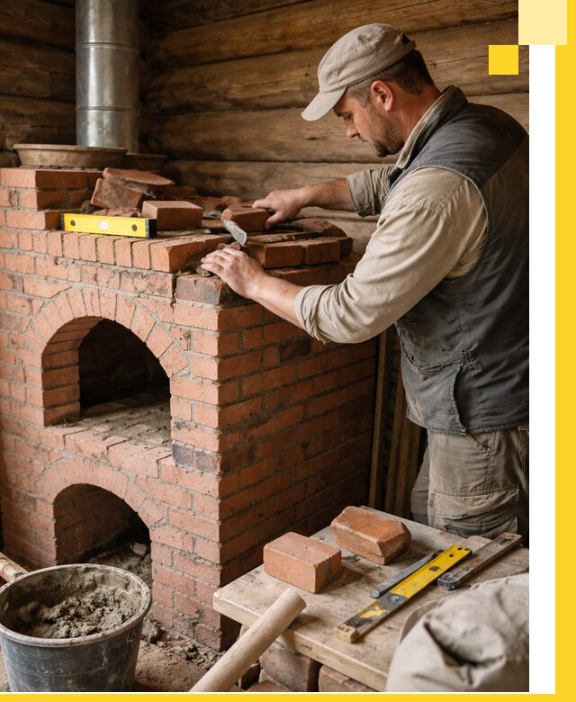 Изготовление и установка русских печей в Салехарде под ключ