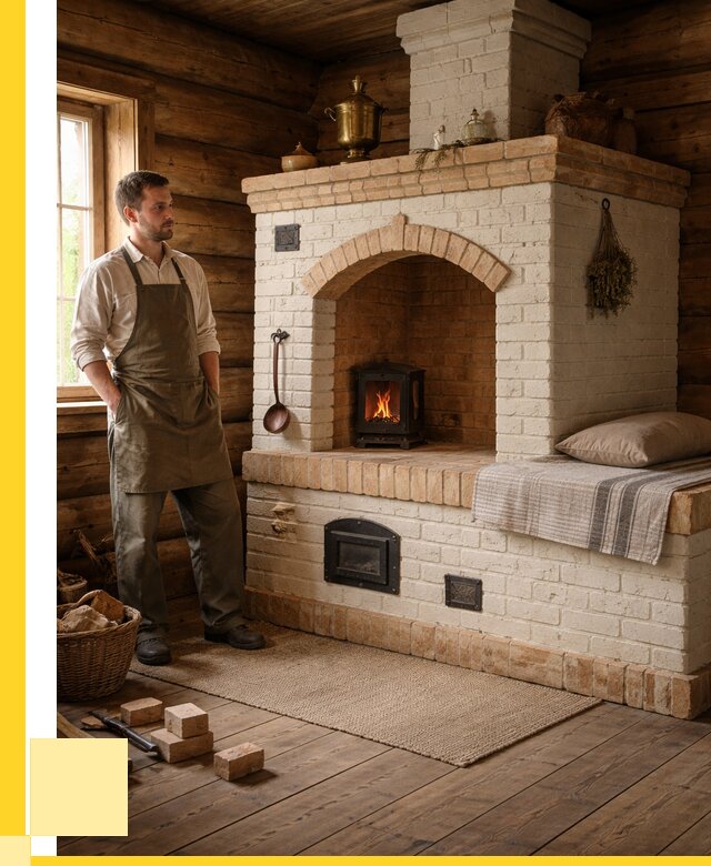 Русские печи с лежанкой под ключ в Салехарде от 160560 р. ЭриданСлх