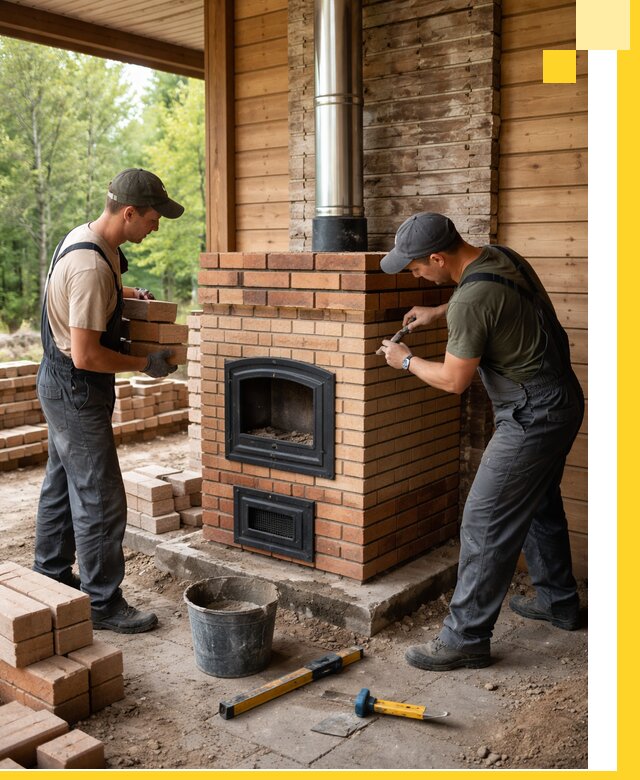 Производство и установка дачных печей под ключ в Салехарде