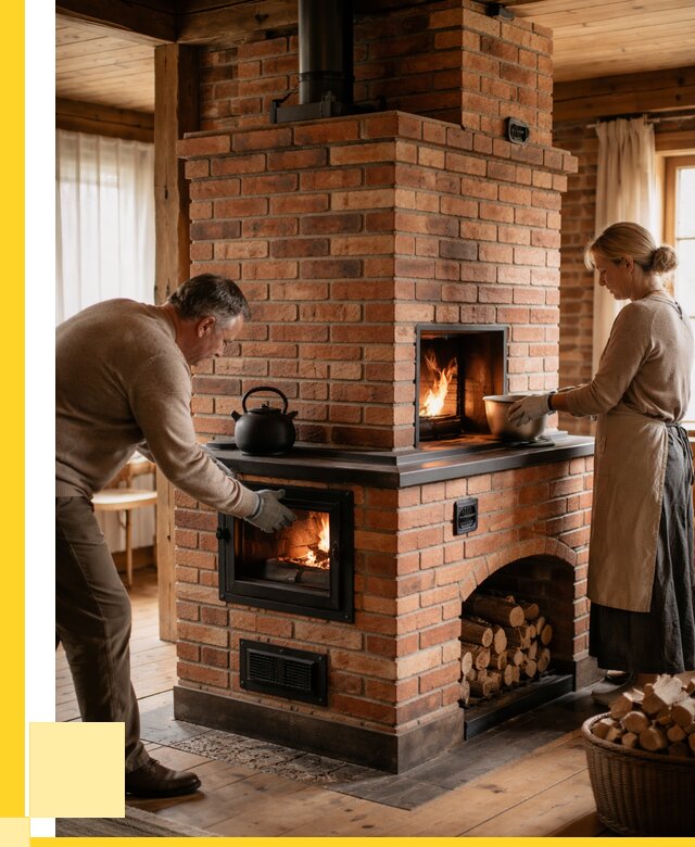 Печи для загородного дома под ключ в Салехарде от 85632 р. | ЭриданСлх