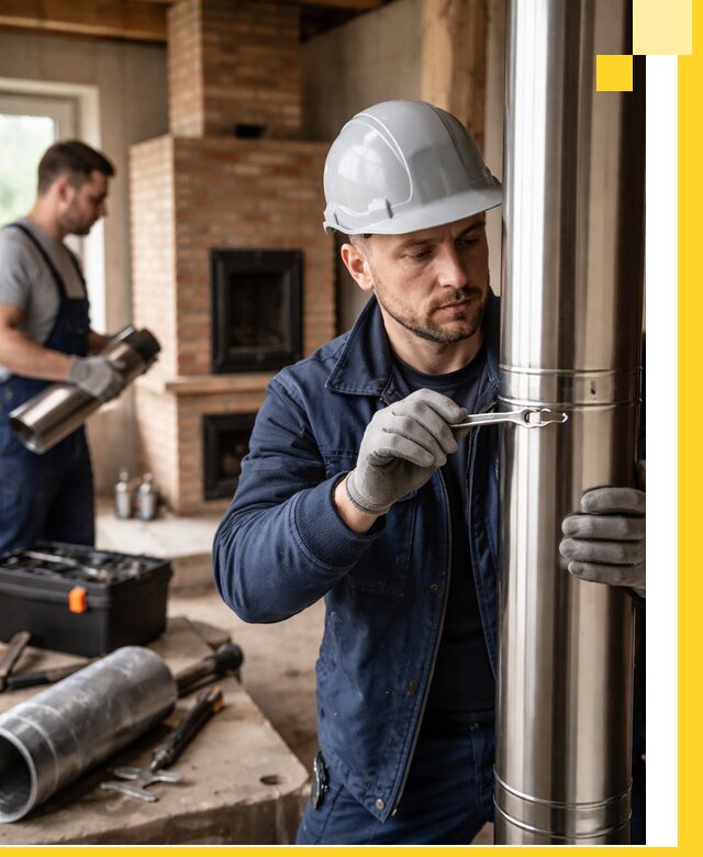 Профессиональный монтаж дымоходов для печей в Салехарде