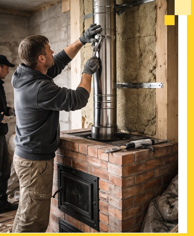 Изготовление и монтаж печей и дымоходов под ключ в Салехарде