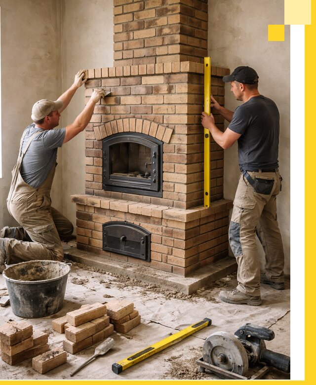 Продажа и установка печей и каминов для дома под ключ в Салехарде