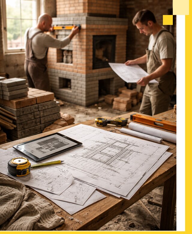 Проекты печей и каминов с индивидуальным дизайном в Салехарде