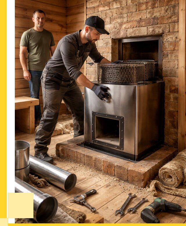 Монтаж банных печей под ключ в Салехарде от 19267 р., ЭриданСлх