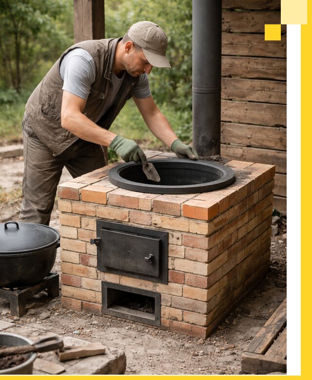 Изготовление и установка печей для казана в Салехарде под ключ