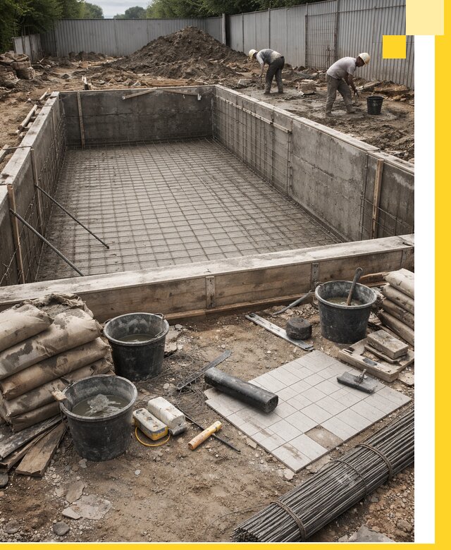 Строительство бассейнов под ключ в Салехарде, дизайн и монтаж