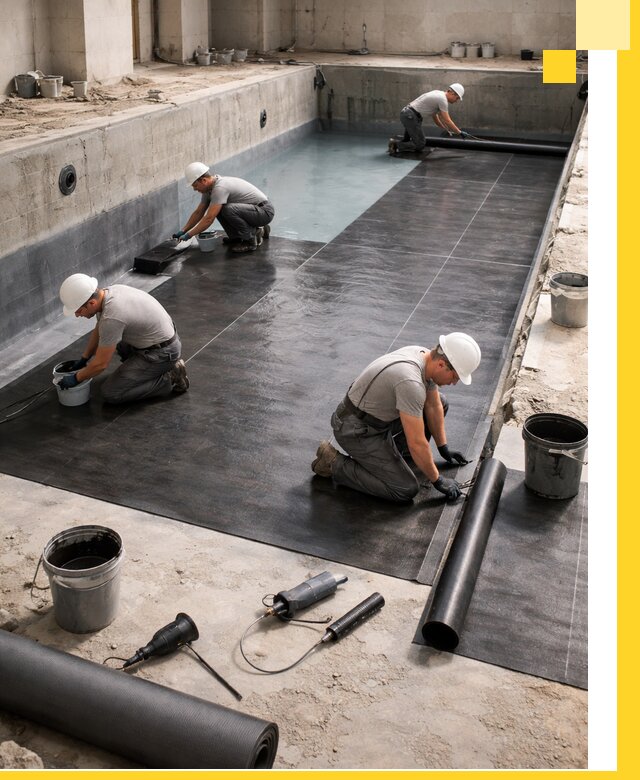 Профессиональная гидроизоляция бассейнов и чаш в Салехарде под ключ