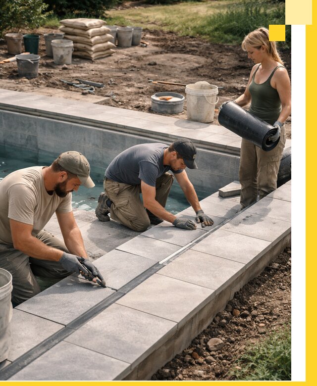 Строительство и монтаж уличных бассейнов под ключ в Салехарде