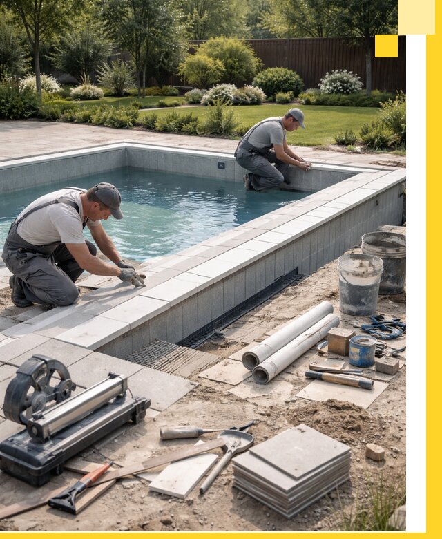 Строительство открытых бассейнов под ключ в Салехарде профессионально