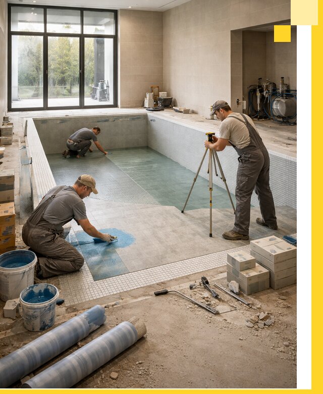 Проект и строительство закрытых бассейнов в Салехарде под ключ