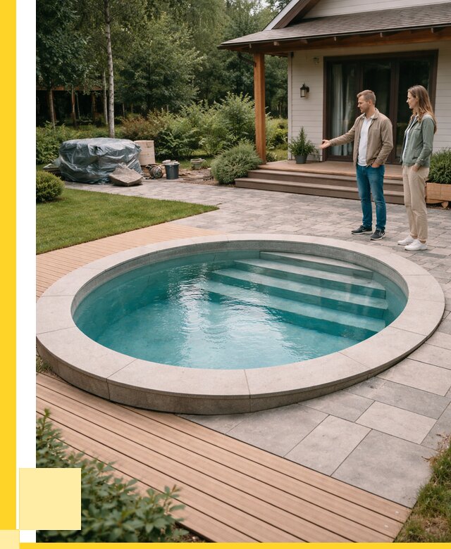 Бассейн на даче под ключ в Салехарде от 214080 р., ЭриданСлх