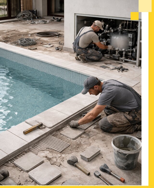 Строительство и монтаж бассейнов в коттедже в Салехарде