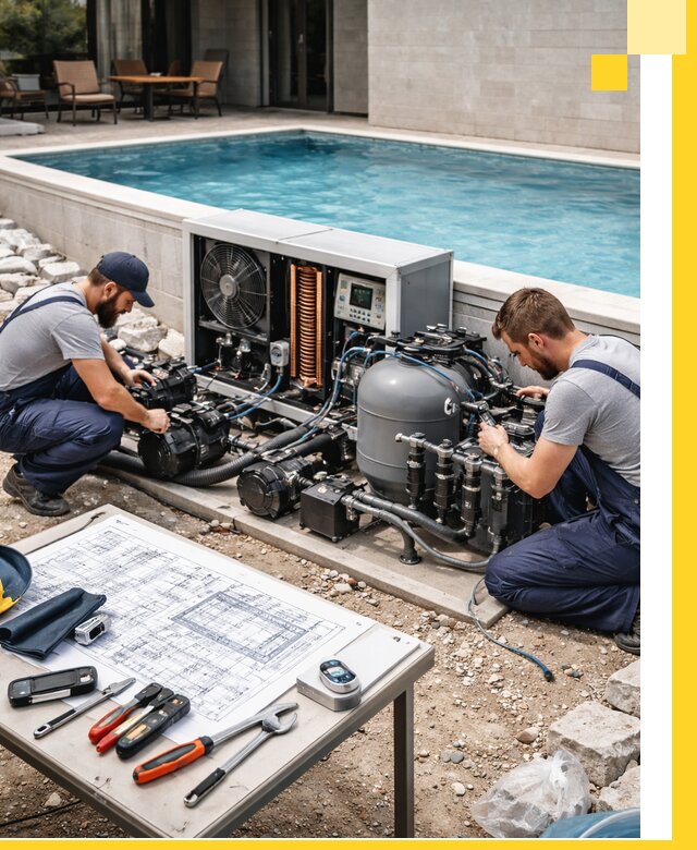 Проектирование и монтаж бассейнов с подогревом в Салехарде