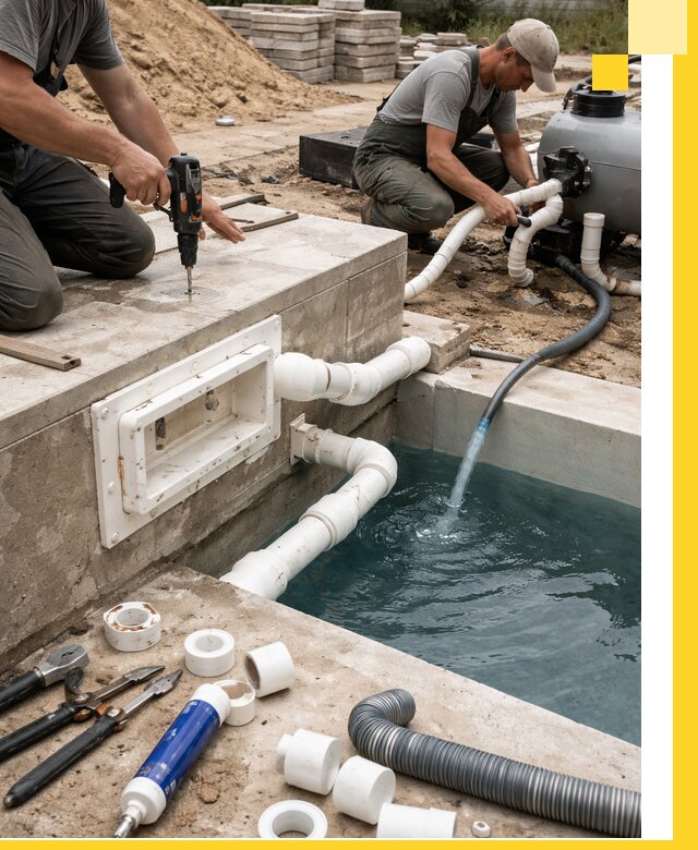 Строительство скиммерных бассейнов под ключ в Салехарде