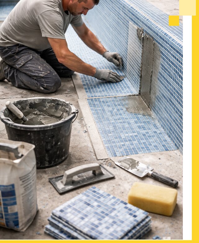 Укладка и ремонт мозаики для бассейнов под ключ в Салехарде