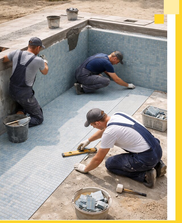 Укладка и установка плитки для бассейнов под ключ в Салехарде