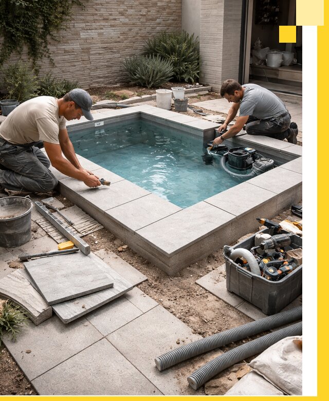 Мини бассейны под ключ в Салехарде, дизайн и установка