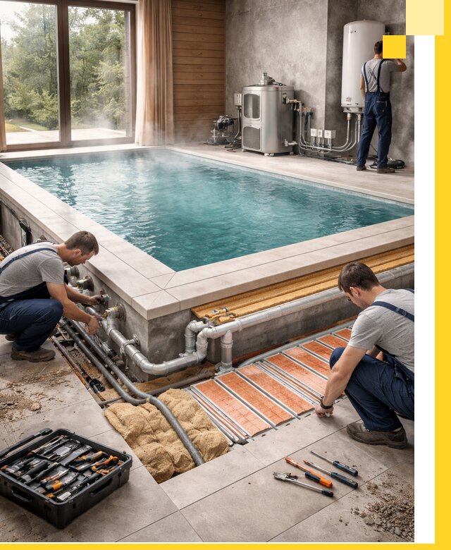 Проектирование и строительство тёплых бассейнов в Салехарде