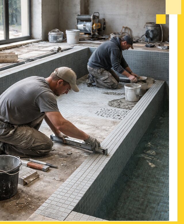 Строительство бассейна в частном доме в Салехарде под ключ