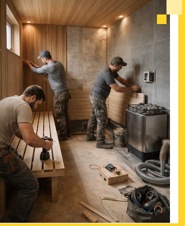 Сауны под ключ в Салехарде, проектирование, строительство, отделка