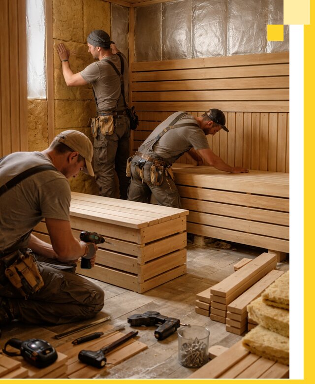 Профессиональное строительство саун под ключ в Салехарде