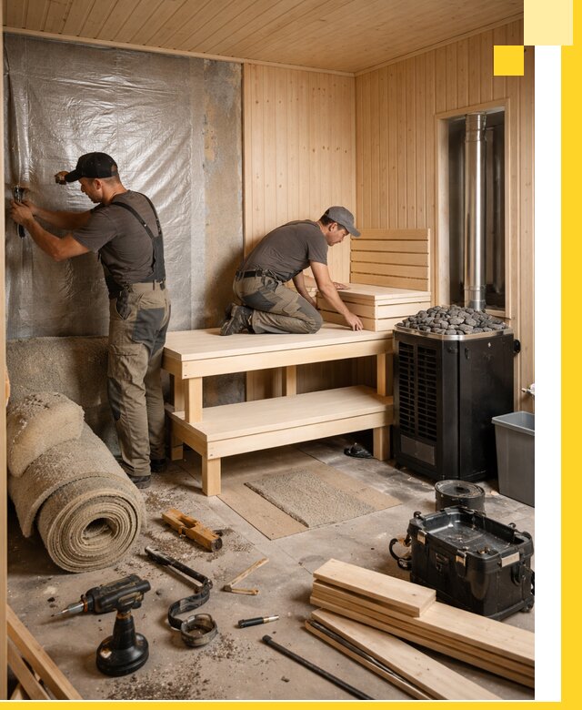 Проекты саун под ключ в Салехарде дизайн и строительство