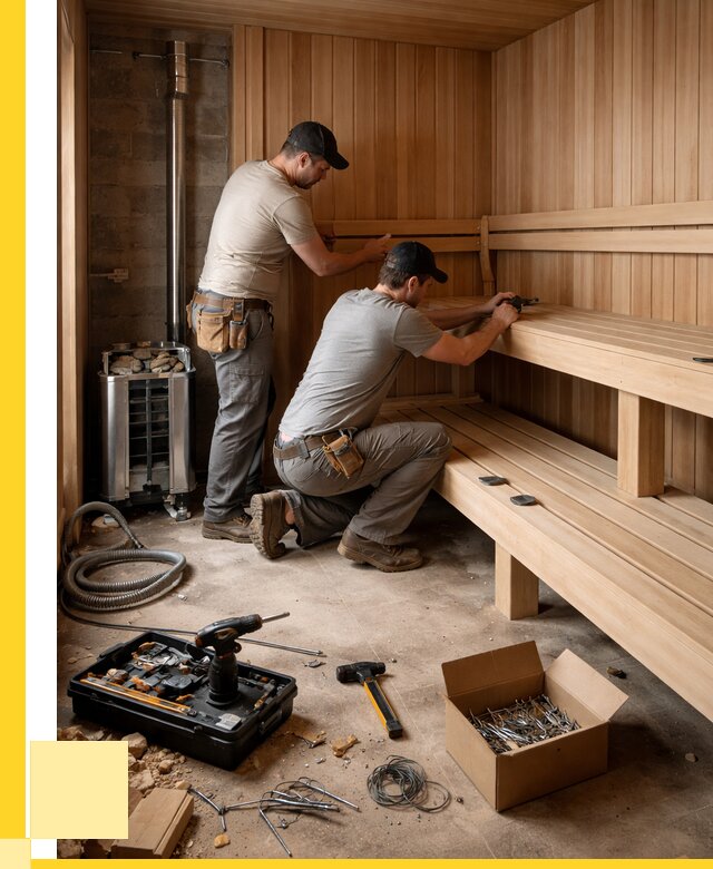 Монтаж саун под ключ в Салехарде от 128448 р. | ЭриданСлх