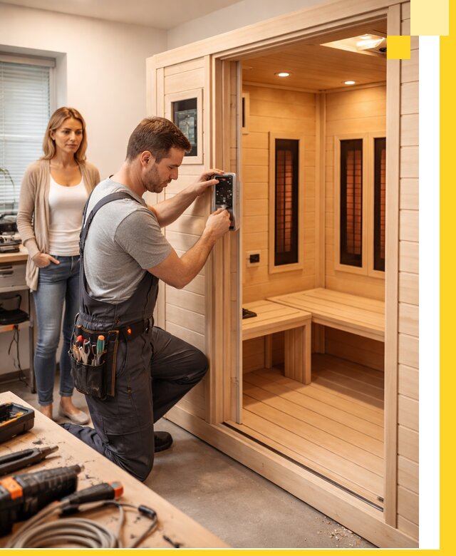 Инфракрасные сауны под ключ в Салехарде продажа и установка