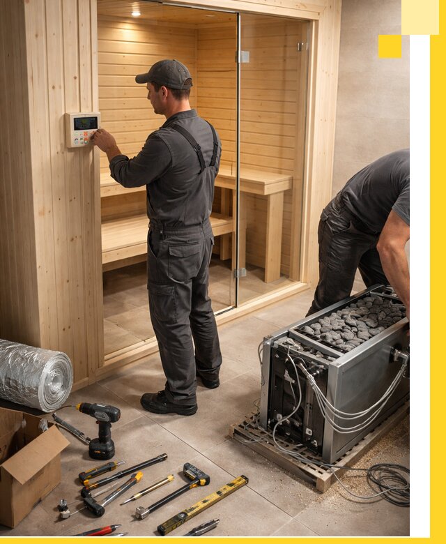 Поставка, установка и монтаж электрических саун в Салехарде