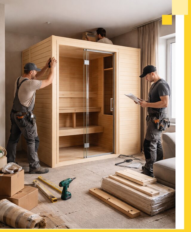 Установка и благоустройство саун в квартире в Салехарде