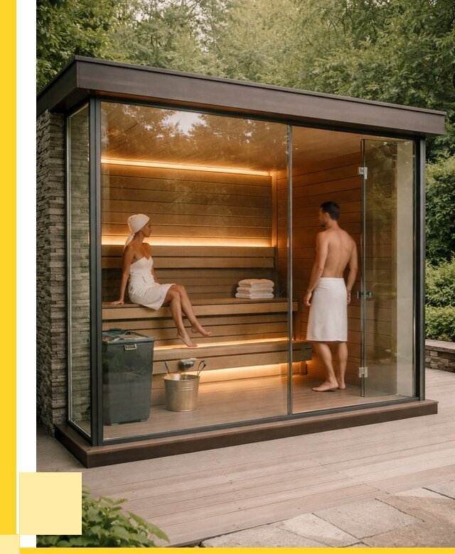 Сауна стеклянная и двери для сауны в Салехарде от 267600 р. | ЭриданСлх