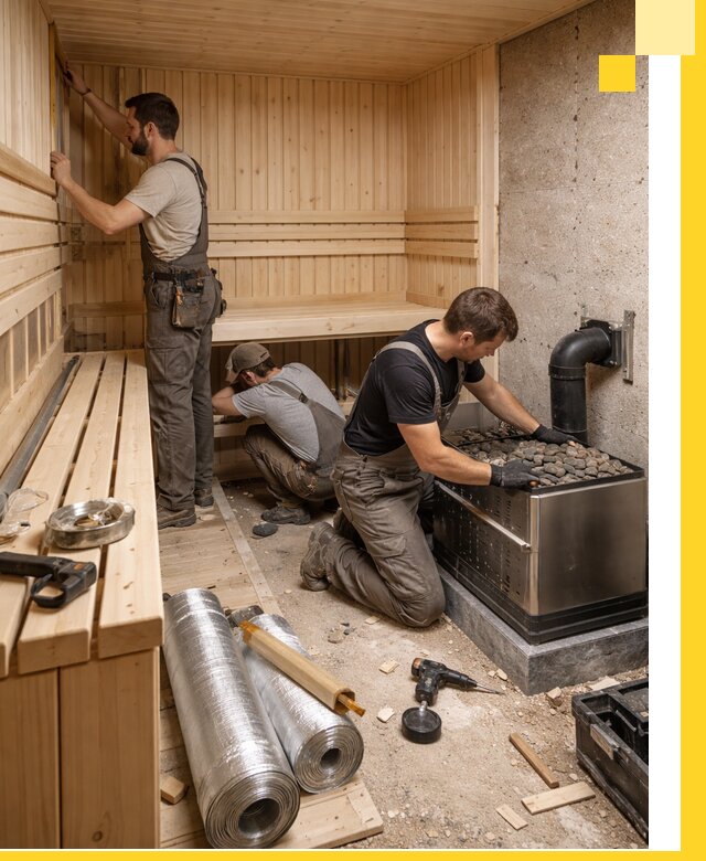 Индивидуальные сауны на заказ в Салехарде под ключ, проект и монтаж