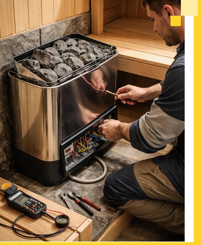 Продажа и установка электрокаменок для саун в Салехарде