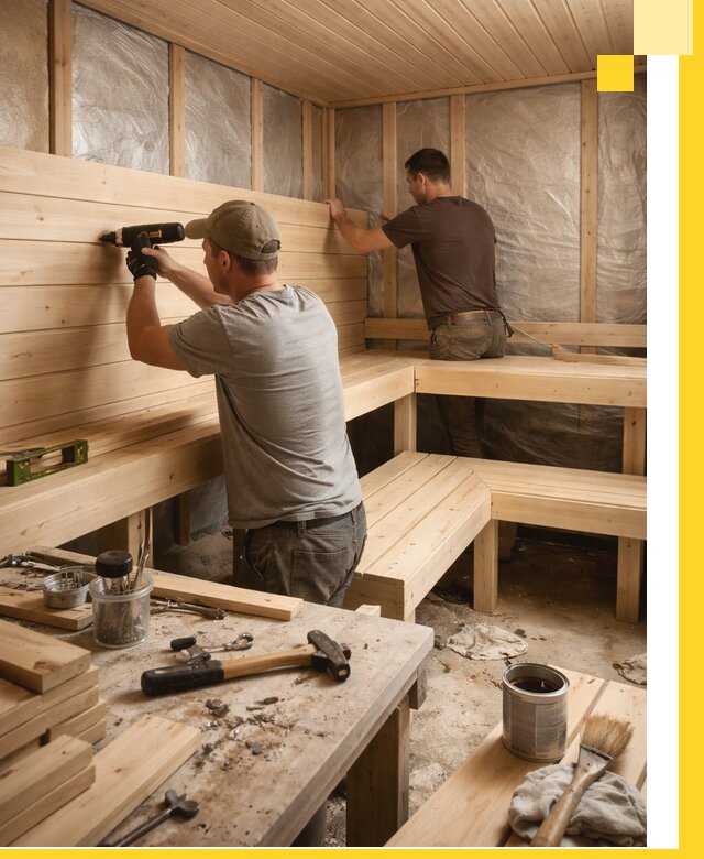 Профессиональная отделка бань и саун под ключ в Салехарде