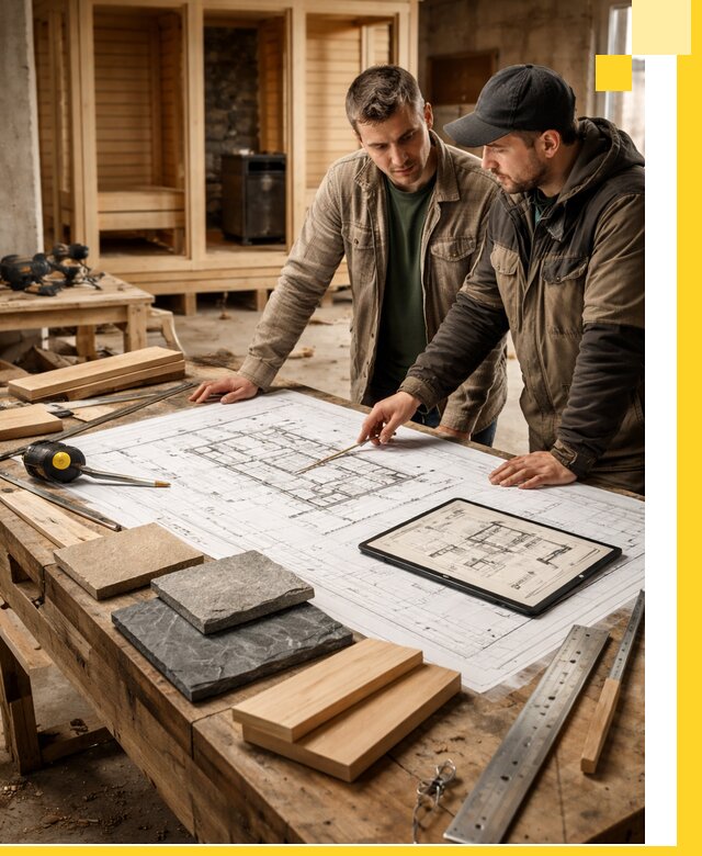 Проекты бань под ключ и планы строительства в Салехарде