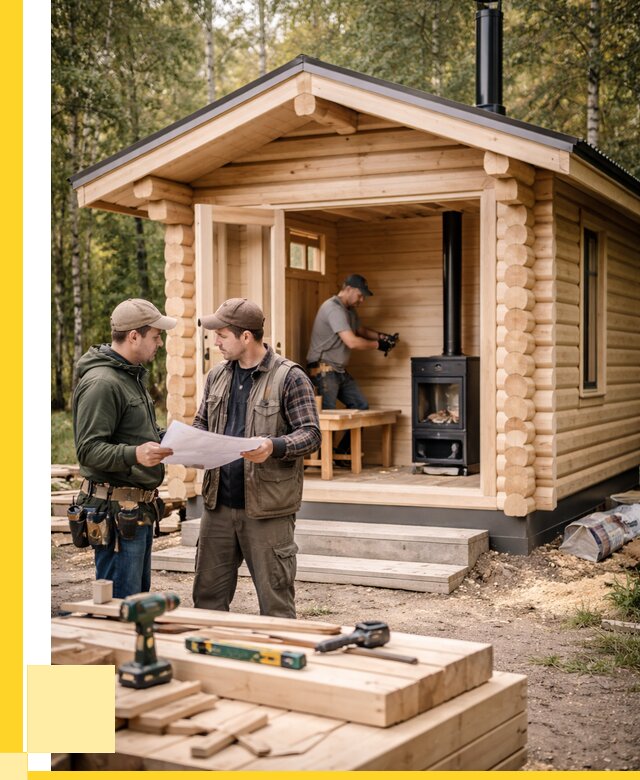 Монтаж бань под ключ в Салехарде — от 214080 р. | ЭриданСлх