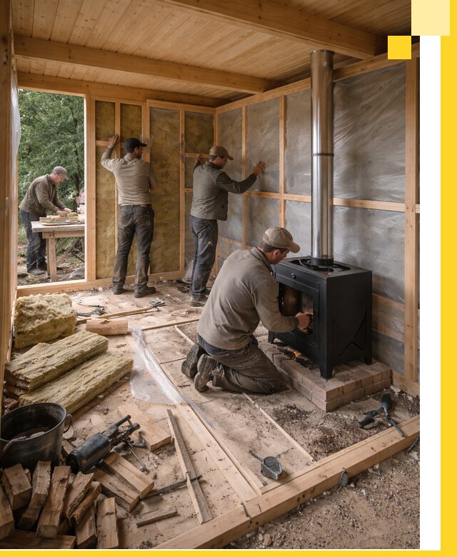 Профессиональный монтаж бань под ключ в Салехарде для дома