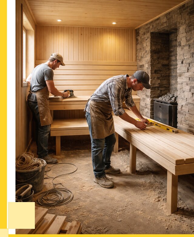 Отделка бани в Салехарде: внутренняя отделка от 3211 р. | ЭриданСлх