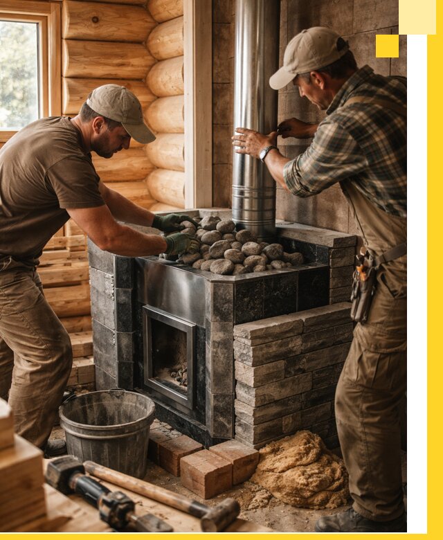 Строительство и отделка русских бань под ключ в Салехарде